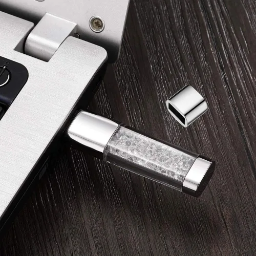 Vista 4 de Unidad flash USB, 8 GB / 16 GB / 32 GB USB2.0 USB Memory Stick almacenamiento de fecha unidades de pulgar Pendrive (16 GB, transparente)
