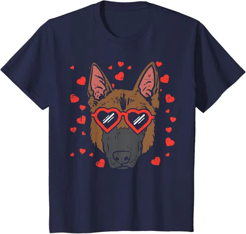 Vista 57 de Camiseta de regalo para perro con cara de pastor alemán, Negro, S