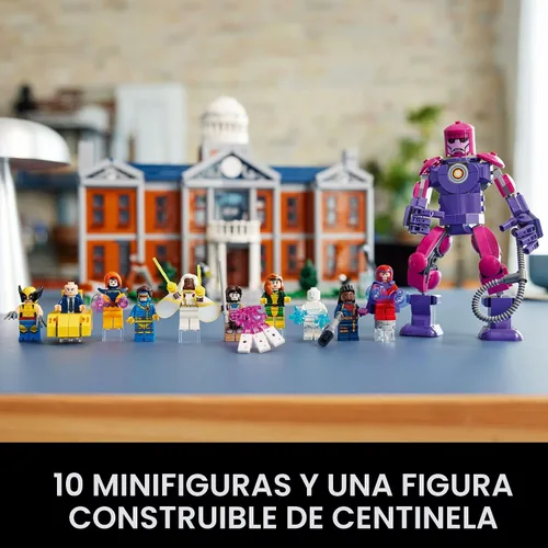 Vista 5 de LEGO Marvel X-Men El Conjunto de Construcción de La Mansión X - Kit de Manualidades DIY de Coleccionables de Marvel para Adultos, Edades 18+