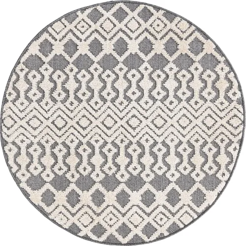 Vista 20 de Unique Loom Arlo Collection Alfombra de área - Lenny (rectangular 2' 0" x 3' 0", carbón/marfil)