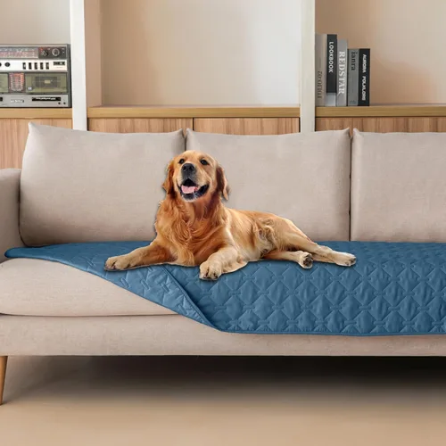 Vista 82 de gogobunny Manta para mascotas 3 veces más resistente, impermeable y a prueba de arañazos; protector de muebles reversible para perros y gatos, funda