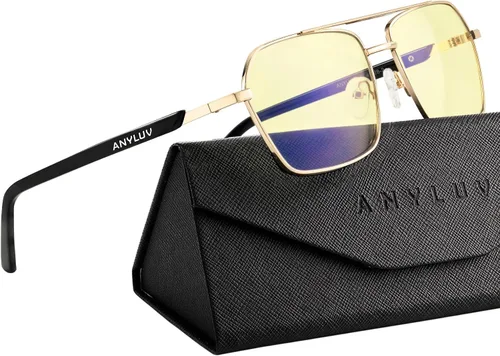 Vista 8 de ANYLUV Blue Light Glasses Men/Women, Blue Light Blocking Glasses, Computer Screen Blocker Eyes Protection Glasses
