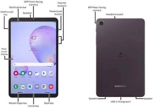 Vista 2 de Samsung Galaxy Tab A 8.4" (2020) 32GB T307U WiFi+LTE Tableta desbloqueada Mocha (Reacondicionada)