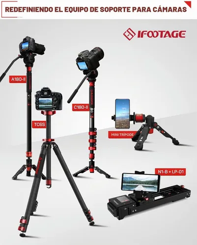 Vista 5 de IFOOTAGE Cobra 3 Monopod A180F Cámara Profesional Monopod 71