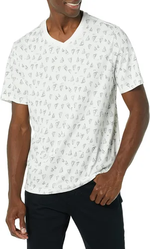 Vista 2 de Tienda Essentials Camisetas de manga corta con cuello en V para hombre, paquete de 2