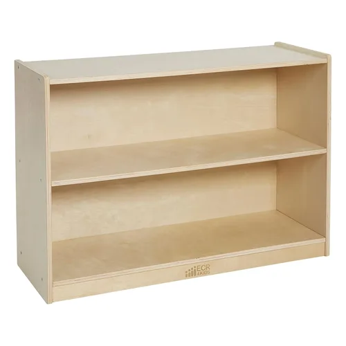 Vista 13 de ECR4Kids Gabinete de almacenamiento móvil de 2 estantes, muebles de aula, lavado gris