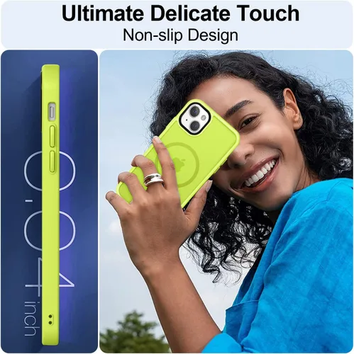 Vista 202 de MOCCA - Funda magnética resistente para iPhone XR de 6.1 pulgadas, compatible con MagSafe, funda con protección contra caídas de grado militar