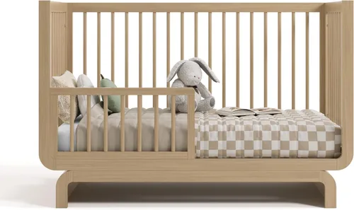 Vista 12 de Storkcraft Santorini - Cuna convertible 5 en 1 con barandilla Driftwood