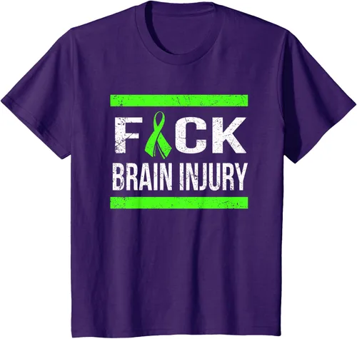 Vista 27 de Apoyo Daño cerebral Concienciación T Shirt, mujer L, Asphalt Negro