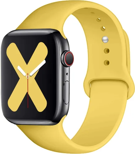 Vista 19 de Saucyi Compatible con Apple Watch Band 1.614 in 1.575 in 1.496 in 1.929 in 1.772 in 1.732 in 1.654 in, correa deportiva de silicona suave con cierre