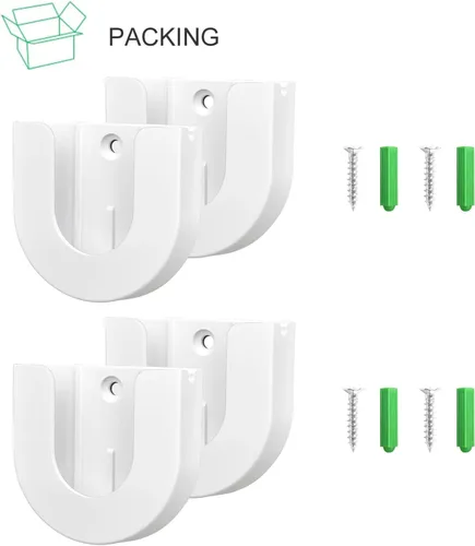 Vista 7 de Paquete de 4 soportes adhesivos de pared para cámara interior (2ª generación y 1ª generación), fuerte adherencia, fácil de instalar, no necesita