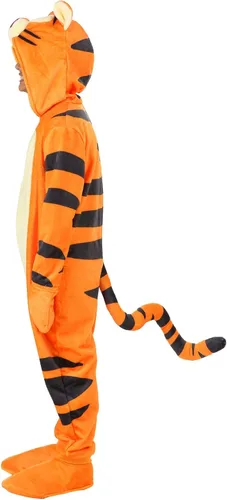 Vista 5 de Disney - Disfraz de Tigger de lujo, disfraz de Halloween con capucha para niños y niñas, con mitones, Winnie the Pooh