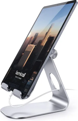 Vista 8 de Soporte ajustable para ipad, soporte para tableta Lamicall, Gris espacial