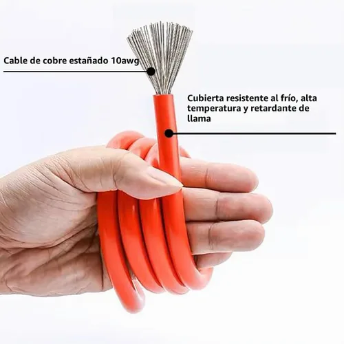 Vista 7 de Conector SAE, arnés de terminal SAE a junta tórica con fusible de protección de 15 A para seguridad, enchufe de desconexión rápida de 2 pines, cable