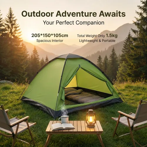 Vista 4 de XL Camping Tent 1/2 Person Small Tents Lightweight Waterproof Adult Kids