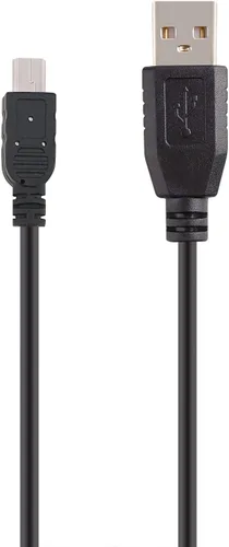 Vista 9 de Mini cable de alimentación USB de 90 grados en ángulo izquierdo (sin transferencia de datos) - USB 2.0 A-macho a Mini-B cable de alimentación