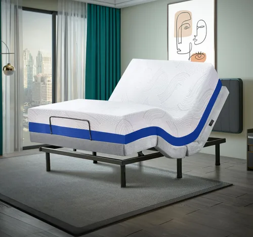 Vista 26 de Irvine Home Collection Base de cama ajustable de tamaño individual XL, características cargadas, gravedad cero, sin ronquidos, posiciones de memoria