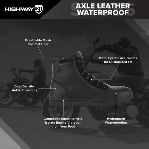 Vista 4 de HIGHWAY 21 Zapato impermeable de cuero AXLE