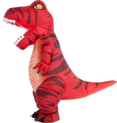 Vista 5 de Disfraces de dinosaurio para adultos, disfraz inflable para adultos, disfraz de Trex inflable, disfraces de Halloween para hombres y mujeres