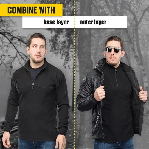 Vista 4 de M-Tac - Sudadera de forro polar para ropa interior Tactical Top Delta