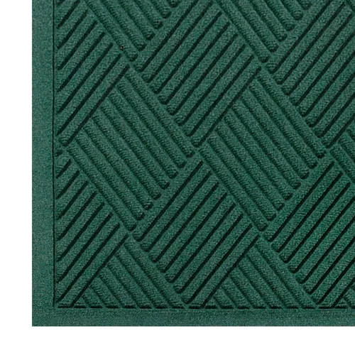 Vista 8 de M+A Matting WaterHog Diamond - Tapete de entrada de grado comercial con borde de tela, interior/exterior, de secado rápido, resistente a las manchas