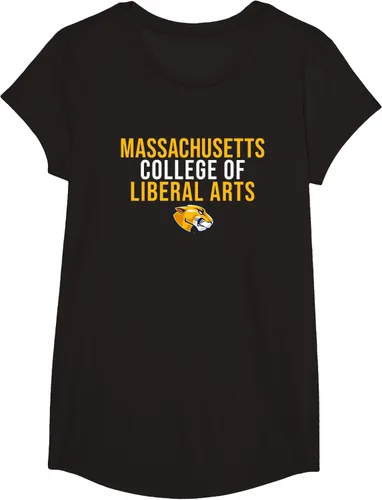 Vista 3 de Mass Liberal Arts MCLA Trailblazers - Camiseta apilada, Negro
