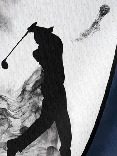 Vista 5 de HIVICHI Divertidas camisas de golf para hombre, diseño de estampado loco, colorido, salvaje, novedoso, que absorbe la humedad, polo para hombre
