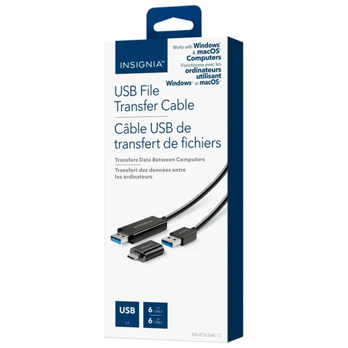 Vista 55 de Insignia Cable trenzado USB-C a USB-C (5 pies, morado claro)