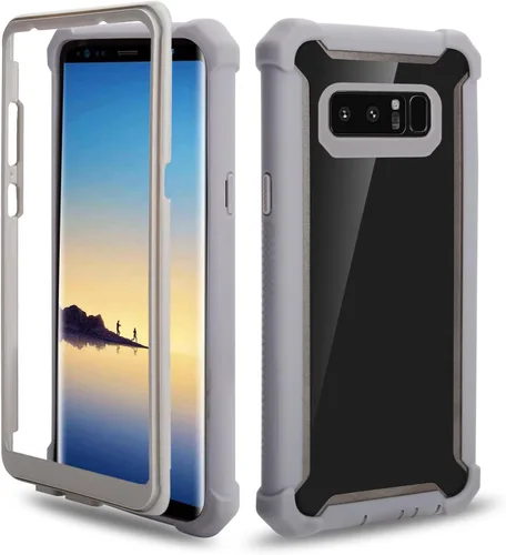 Vista 7 de Asuwish Funda de teléfono para Samsung Galaxy Note 8, a prueba de golpes, dura, a prueba de caídas, protección de cuerpo completo, resistente Negro