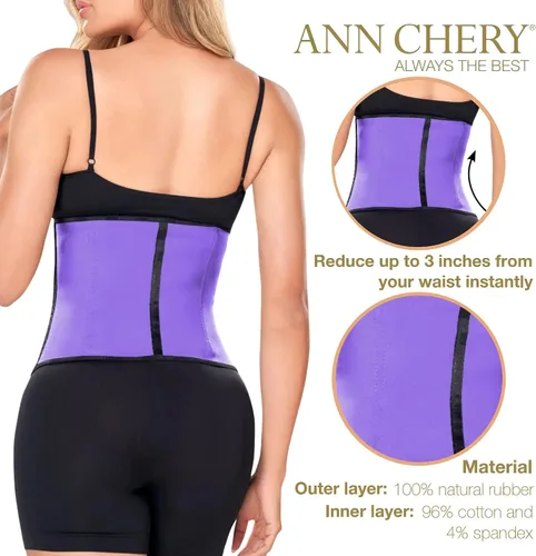 Vista 4 de Ann Chery Entrenador de cintura corsé para pérdida de peso de mujer - Cincher de cintura colombiano - moldeador de cuerpo de látex - Loción incluida
