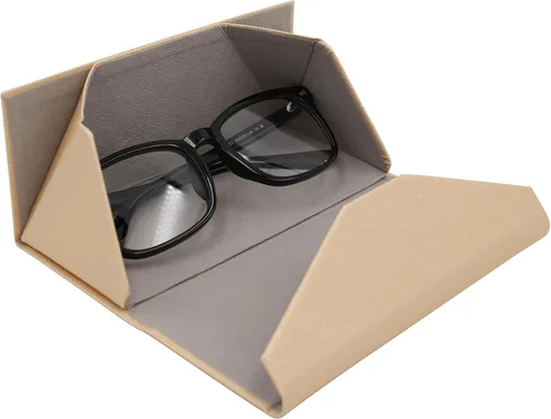 Vista 71 de Real Sic Funda para lentes de sol para hombres y mujeres, soporte magnético plegable para lentes de sol, inspirado en el color sólido