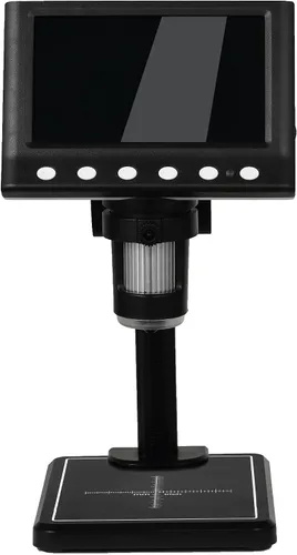 Vista 6 de DM7 Microscopio de monedas de 4.3 pulgadas, HD 720P, microscopio digital LCD de 4.3 pulgadas para colección de monedas, lupa de monedas 50X-1000X