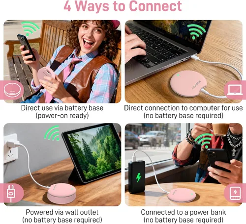 Vista 3 de KiwiSIM Hotspot móvil 4G LTE, dispositivo portátil WiFi 6 con datos de 10 GB durante 30 días, compatible con AT&T, T-Mobile, Verizon, sin contrato