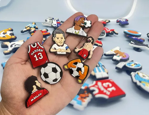 Vista 2 de 38 dijes deportivos de PVC para adolescentes, decoración de zapatos de béisbol, se adapta a sandalias, pulseras, adornos, regalo para niños, niñas