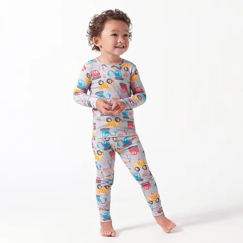 Vista 2 de Gerber Unisex Baby Toddler Buttery Soft 2-Piece Snug Fit Pajamas with Viscose Made from Eucalyptus