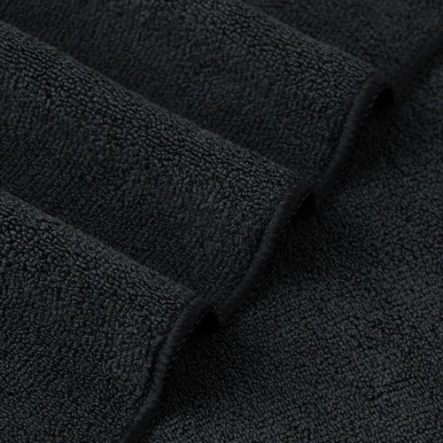 Vista 6 de POLYTE Toalla Profesional de Secado Rápido sin Pelusas de Microfibra para Secar Cabello de Salón, 20 x 40 pulgadas, Paquete de 2 Negro