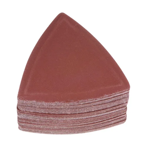 Vista 23 de HARFINGTON 60 piezas de papel de lija triangular de gancho y bucle, 40 granos, almohadillas de lijado de óxido de aluminio de 3-1/8 pulgadas, papel