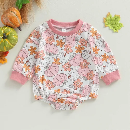 Vista 2 de Traje de bebé niña de San Patricio Nweborn, sudadera de manga larga, mameluco lindo con cuello redondo