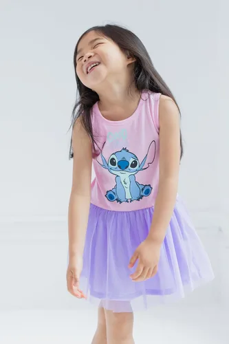 Vista 4 de Disney Lilo & Stitch - Vestido de tul de princesa Ariel para niñas pequeñas y grandes