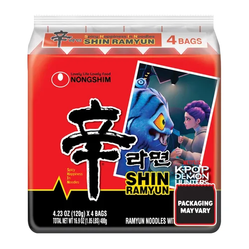 Vista 9 de Nongshim Ramen Noodles, Ramen instantáneo gourmet, sopa de fideos microondable premium, Shin picante, paquete familiar, 4.23 onzas (paquete de 16)