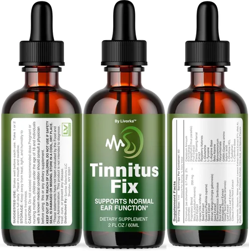 Vista 9 de TinnitusFix Drops - Oficial TinnitusFix Advanced Liquid Hearing Support Drop, suplemento totalmente natural Vitaminas para oído y audición
