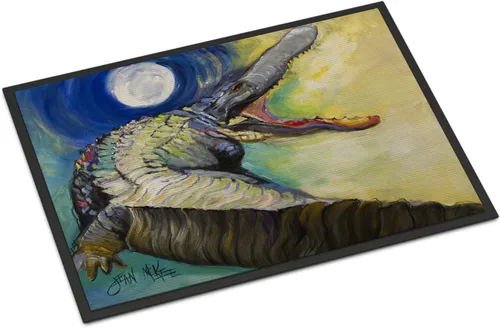 Vista 42 de Caroline's Treasures JMK1017JMAT - Tapete de caza de rana garza azul, 24 x 36 pulgadas, tapete para puerta delantera, interior y exterior