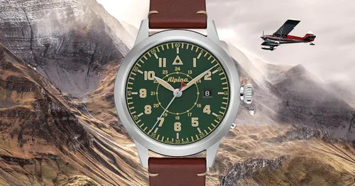 Vista 6 de ALPINA Startimer Pilot 1920s Heritage Limited Edition para hombre, automático suizo de 3 manecillas
