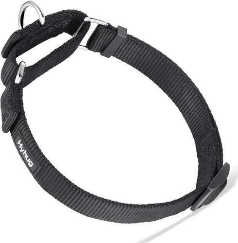 Vista 42 de Hyhug Collar Martingale para perros pequeños, color verde, resistente a prueba de escape, nailon duradero, sin hebilla, ideal para entrenamiento