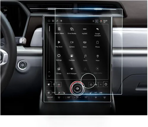 Vista 11 de Ruiya Protector de pantalla para Chevy Colorado/(2015 ~ 2022) GMC Canyon (2015 ~ 2020) GMC Yukon y Chevy Suburban/Tahoe de 8 pulgadas, vidrio