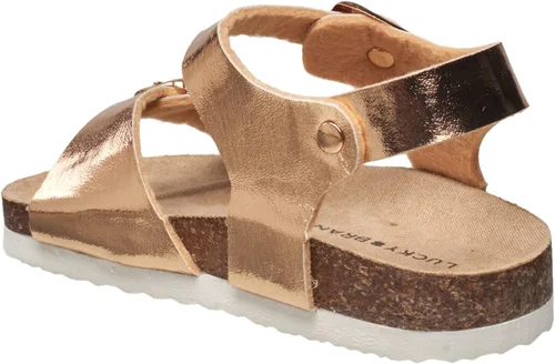 Vista 4 de Lucky Brand Sandalias unisex para niños Blanc de 2 correas para niños pequeños