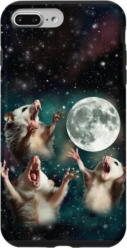 Vista 12 de Three Possum Moon 3 Opossum Funny Weird Cursed Meme Case para iPhone 17