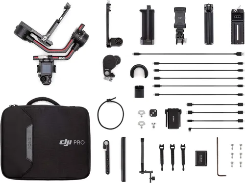 Vista 7 de DJI RS 2 Combo - Estabilizador cardán de 3 ejes para cámaras DSLR y sin espejo, Nikon, Sony, Panasonic, Canon, Fuji, carga útil probada de 10