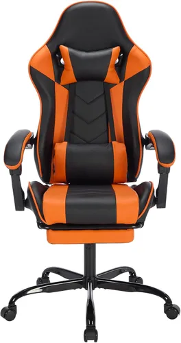 Vista 8 de Gaming Chair, Home Office Computer Chair, Ergonomic Executive Swivel Rolling Chair with Footrest Comfortable Headrest and Lumbar Support for Back