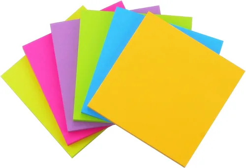 Vista 7 de Early Buy Notas adhesivas de 2 x 2 pulgadas, 6 colores brillantes, 12 blocs, 100 hojas/bloc 12 pads of self-stick notes, 100 sheets per pad